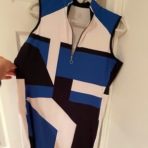 Large Tail tennis or golf dress. Colorblock.